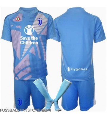 Juventus Torwart Replik 3rd trikot Kinder 2024-25 Kurzarm (+ Kurze Hosen)